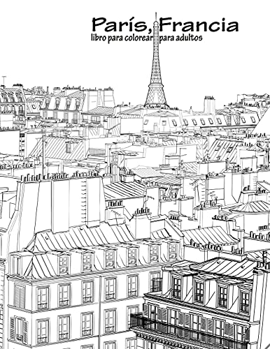 París, Francia libro para colorear para adultos 1
