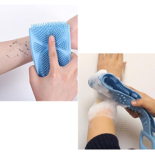 Pastillas de Ducha Exfoliante de la Espalda de Silicona, cepillos de Ducha Limpia de Piel Extra Larga, espueros Traseros, Hombres, Hombres, Hombres, Masaje de Toalla de baño para Hombres Mujeres