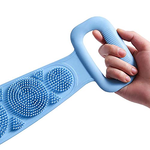 Pastillas de Ducha Exfoliante de la Espalda de Silicona, cepillos de Ducha Limpia de Piel Extra Larga, espueros Traseros, Hombres, Hombres, Hombres, Masaje de Toalla de baño para Hombres Mujeres