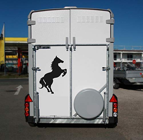 Pegatina Promotion Pegatina autoadhesiva para coche, silueta de caballo en relieve, tipo 1, aprox. 70 x 50 cm, para equitación