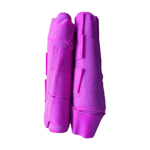 perfeclan Botas Protectoras Ligeras para Tendones de Caballo, Equipos de Botas de Cepillado de Prtoector de Pierna Deportiva Equina para Saltos Y Salidas Al Air - Rosado