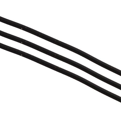 Perlin - 10 metros de cinta de caucho de 5 mm, piel sintética, color negro, cordón de caucho, cadena para collares, manualidades, fabricación de joyas, C10 x2