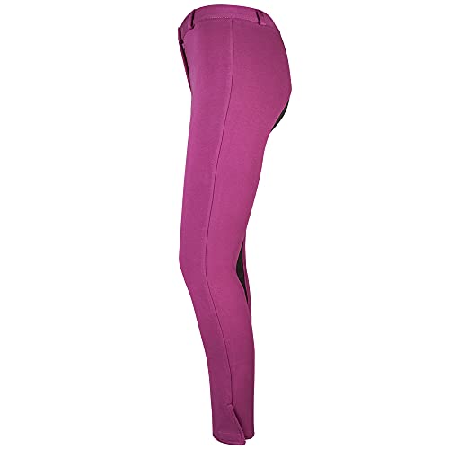 Pfiff 101197 - Pantalones de equitación para mujer, color Morado (Fuchsia Brown), talla 38