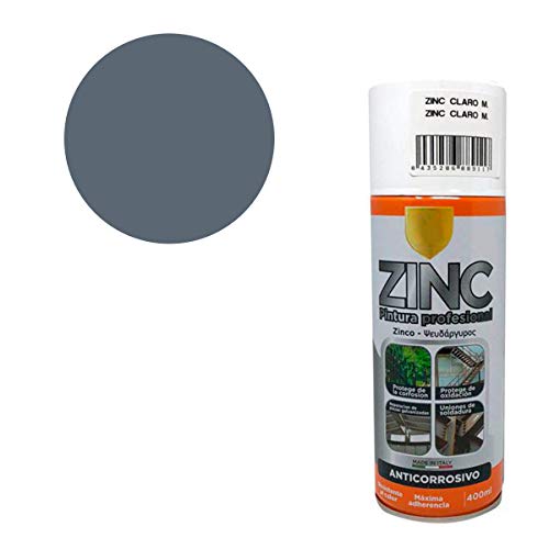 Pintura Spray Zinc 98% 400 Ml - Pack de 3 Unidades