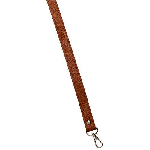 POFET 110-130cm ajustable de cuero genuino bolsos bolso de hombro correa de reemplazo de la manija accesorios de la bolsa - marrón