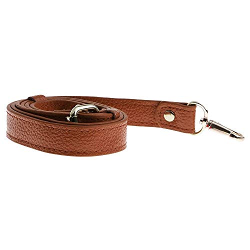 POFET 110-130cm ajustable de cuero genuino bolsos bolso de hombro correa de reemplazo de la manija accesorios de la bolsa - marrón