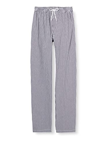 Portwest Pantalon de Chef Bromley, Longitud Alta, Color: Cuadritos Azul/Blanco, Talla: M, C079CHTM