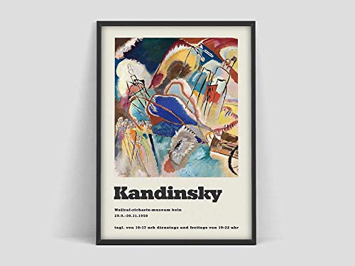 Póster de Wassily Kandinsky, impresión artística de Kandinsky, arte abstracto, exposición de arte de pared, lienzo sin marco familiar, pintura T 20x30cm