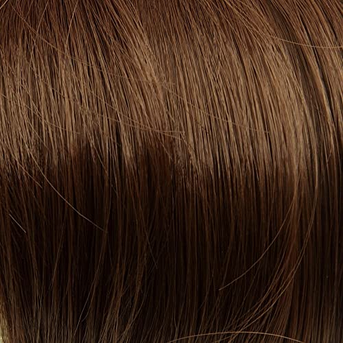Prettyland - DH254 pelo largo Extensión de cabello, Peluca Cola de Caballo ondulada con clips- marrón /0W83