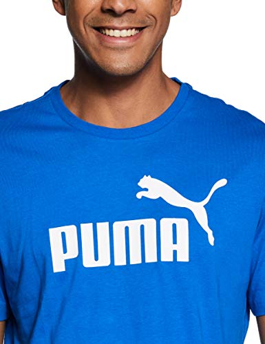 PUMA Herren ESS Logo tee T-Shirt, Blau Royal, M