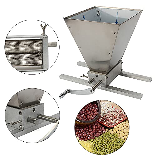 Rallador de cereales, 2 rodillos para cereales, 3,6 kg/min, molinillo manual de maíz, molinillo de cereales, funcionamiento manual