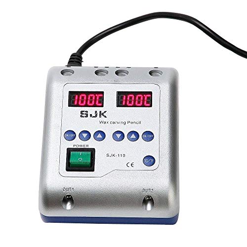RANZIX Máquina de cera eléctrica digital + 6 WaxTips Dental Lab