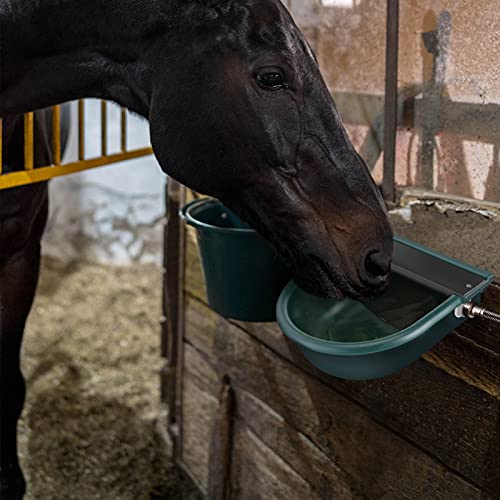 Recipiente flotante Bebedero automático para ganado, válvula de flotador alimentador de agua abrevadero de plástico para ganado, cuenco de agua para ganado para caballo, animal doméstico, caballo