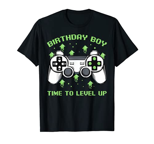 Regalo de fiesta de cumpleaños para niños de nivel para juegos de videojuegos de día B Camiseta