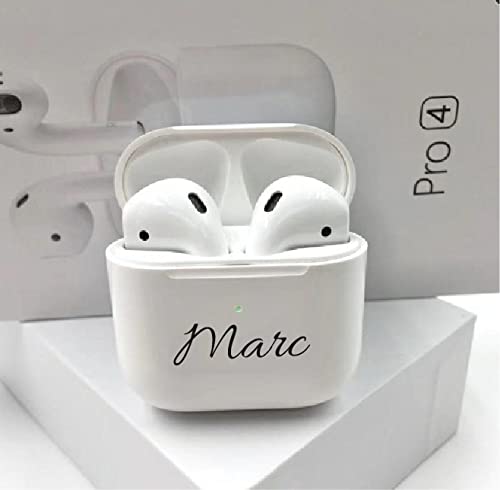 Regalo Original Personalizado - Auriculares Personalizados Pro 4 - Cascos inalámbricos con Nombre - Regalos Originales Hombre y Mujer - Regalo Navidad - Regalos Personalizados