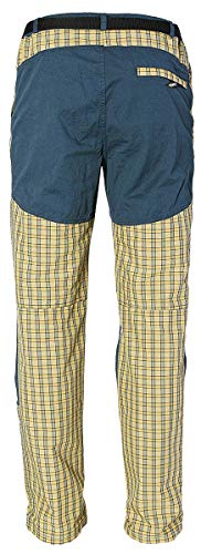 REJOICE Hemp - Pantalones de Escalada para Hombre y Mujer con cuadritos para Boulder, Escalada, Trekking y Senderismo etc, Amarillo, XL