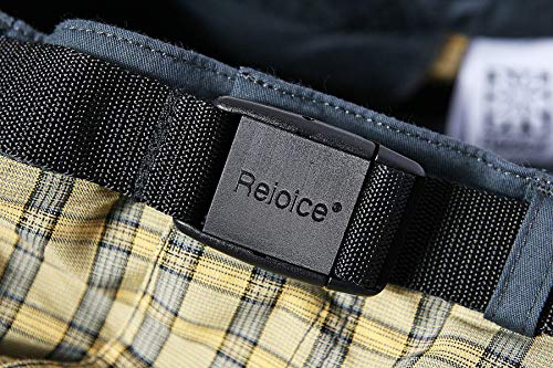 REJOICE Hemp - Pantalones de Escalada para Hombre y Mujer con cuadritos para Boulder, Escalada, Trekking y Senderismo etc, Amarillo, XL