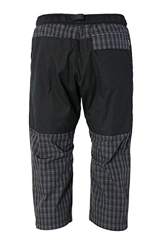 REJOICE® Moth 3/4 - Pantalones de Tres Cuartos con cuadritos y Cintura elástica para Hombres y Mujeres (Unisex) Boulder, Escalada, Senderismo, Deportes. Color Gris Oscuro, tamaño M