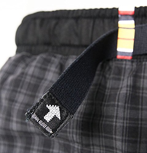 REJOICE® Moth 3/4 - Pantalones de Tres Cuartos con cuadritos y Cintura elástica para Hombres y Mujeres (Unisex) Boulder, Escalada, Senderismo, Deportes. Color Gris Oscuro, tamaño M