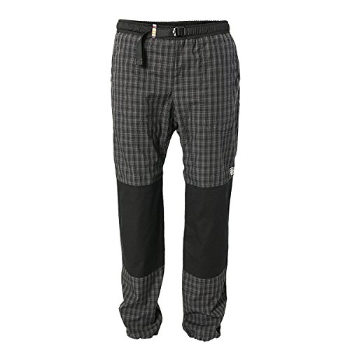 REJOICE Moth - Pantalones de Escalada para Hombre y Mujer (Unisex) con cuadritos para Boulder, Escalada, Trekking, Senderismo etc, Color Gris Oscuro, tamaño M