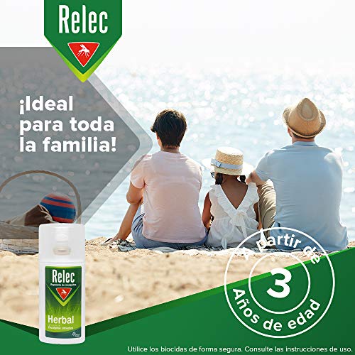 Relec Herbal Spray Repelente Eficaz Antimosquitos con Ingredientes de Origen Natural - 75 ml
