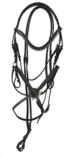 Rhinegold Anatomic Mexican Bridle-Full-Havana Brida, Plein