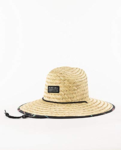 Rip Curl Men's Paradise Straw Lifeguard Sun Hat, Adjustable Straw Hat for Men