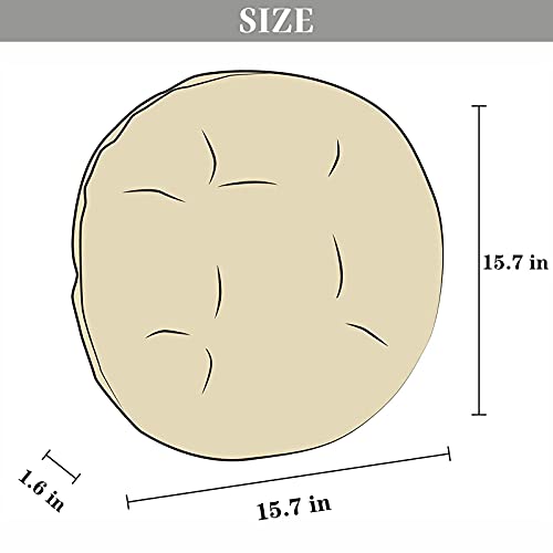 Round Seat Pillows For Chairs Accurate Three Hit Targets Memory Foam Seat Outdoor Floor Cushion Chair Pad For Home Office Dining Living Room Sofa Balcony Outdoor 16 Inch