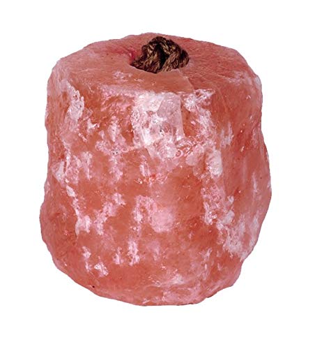 SALTEAN Caballos Lick sal rosa natural, sal de forma natural con fuerte cuerda para colgar, apto para todos los animales, 5-5,5 kg