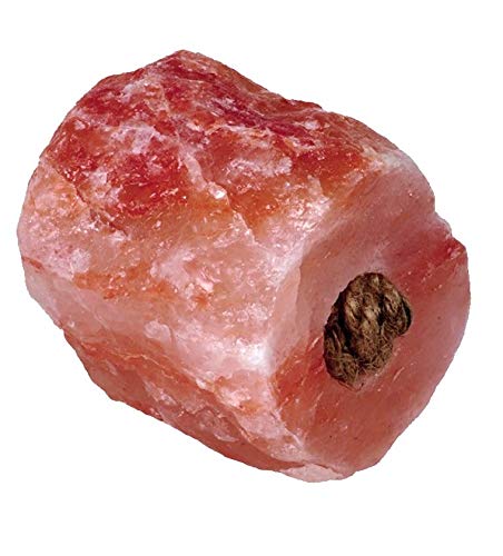 SALTEAN Caballos Lick sal rosa natural, sal de forma natural con fuerte cuerda para colgar, apto para todos los animales, 5-5,5 kg