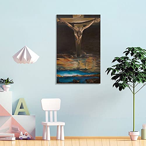 Salvador Dalí, San Juan Cristo de la Cruz Surrealismo Cristiano Arte Religioso Cartel Decorativo Cuadro Cuadro Cuadro Cuadro Cuadro 1 08 × 12 pulgadas (20 × 30 cm)