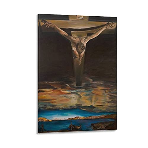 Salvador Dalí, San Juan Cristo de la Cruz Surrealismo Cristiano Arte Religioso Cartel Decorativo Cuadro Cuadro Cuadro Cuadro Cuadro 1 08 × 12 pulgadas (20 × 30 cm)