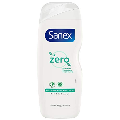 Sanex Zero% Piel Normal,gel De Ducha O Baño, Hidratante, Pack 4 X 600ml, 2400 Mililitro