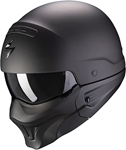 Scorpion Casco de moto EXO-COMBAT EVO Matt Black, Negro, L