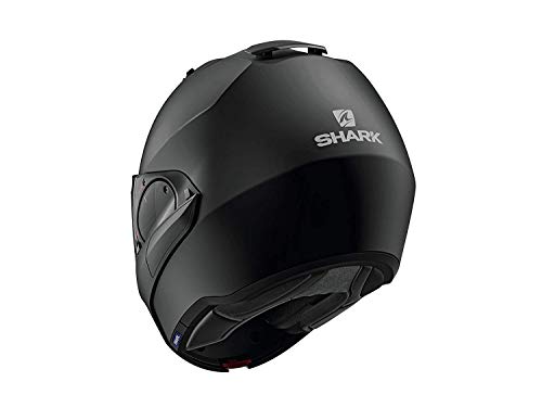 SHARK EVO ES Casco de Moto, Unisex-Adult, Nero Opaco, L