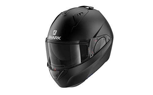 Shark EVO ES - Casco Modular para Moto (Talla XL), Color Negro Mate