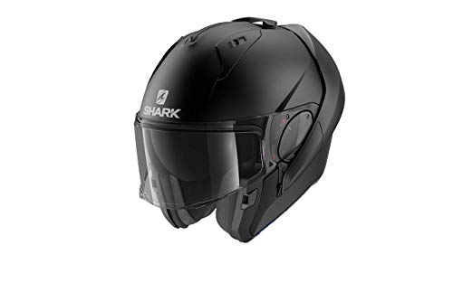 Shark EVO ES - Casco Modular para Moto (Talla XL), Color Negro Mate