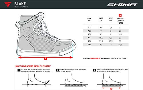 SHIMA Blake Boots, Botas de Motocicleta Hombre, Marrón, 45 EU