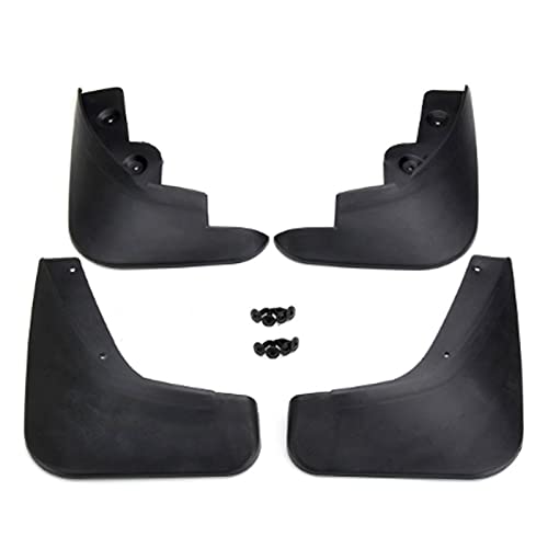 SHUAI Ajuste para Mazda 3 (BK) Hatchback M3 2004-2008 Coche Frente Trasero Ajuste para Guardabarros de Salpicaduras de Guardabarros Guardabotas (Color : Black)
