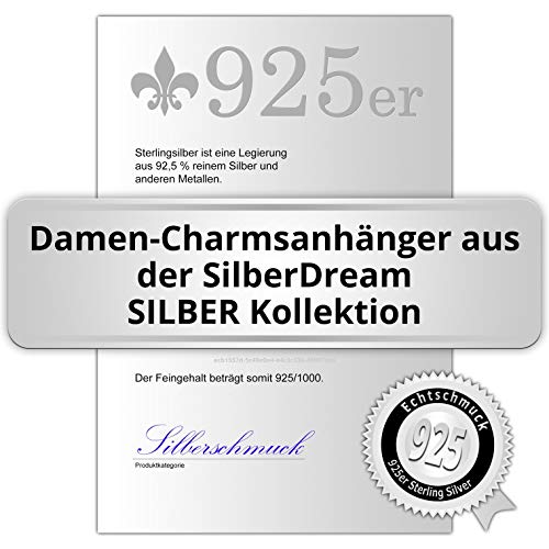 SilberDream FC726I - Colgante de plata de ley 925 con cabeza de caballo y herradura