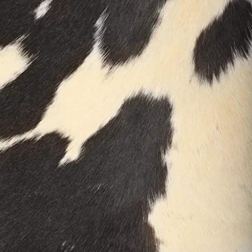 Silla de Mariposa de Cuero de Cabra, Lujoso, Negra y Blanca, 74 x 66 x 90 cm