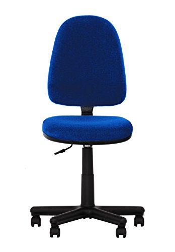Silla Expert Prestige II – Silla de escritorio ergonómica con respaldo reclinable, sin reposabrazos, color azul