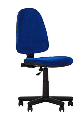 Silla Expert Prestige II – Silla de escritorio ergonómica con respaldo reclinable, sin reposabrazos, color azul