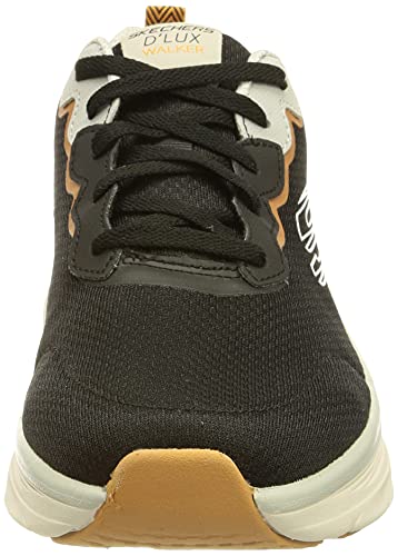 Skechers D'lux Walker, Zapatillas Hombre, Black, 42 EU