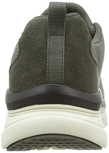 Skechers D'lux Walker, Zapatillas Hombre, Olive, 42.5 EU