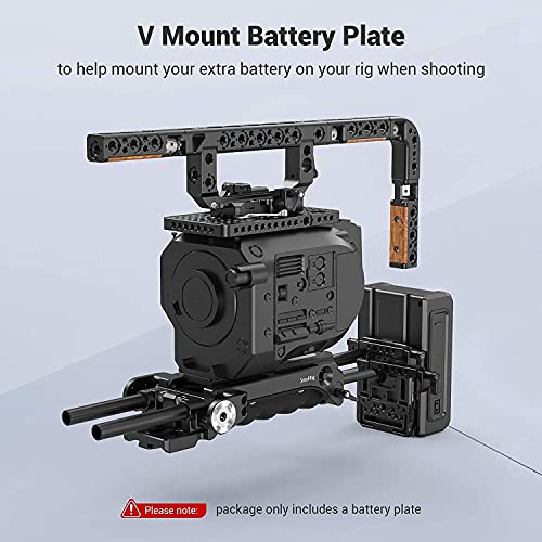 SMALLRIG V Mount Battery Plate Placa de Batería con 15mm LWS Rod Clamp - 3016