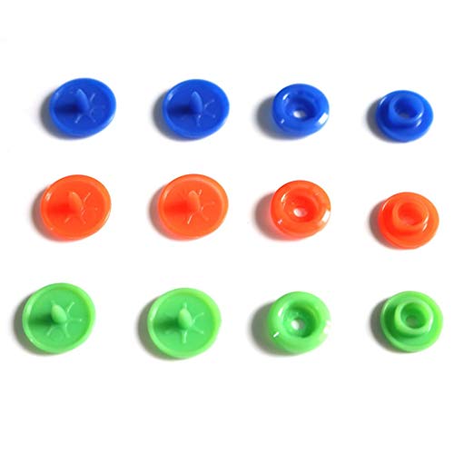 Snaps de colores plástico tamaño T5, botones a presión +15 colores, 600 piezas, 150 sets.