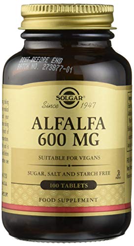 Solgar Alfalfa 600 mg Comprimidos - Envase de 100