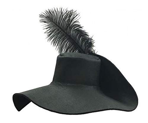 Sombrero mosquetero español, ala ancha