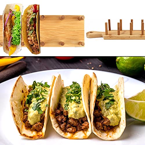 Soporte para Tacos, Bandeja para Tacos, Soporte Tacos Mexicanos, Bandejas para Tacos para Duros o Blandos Tacos Mexicanos Burritos Sandwiches